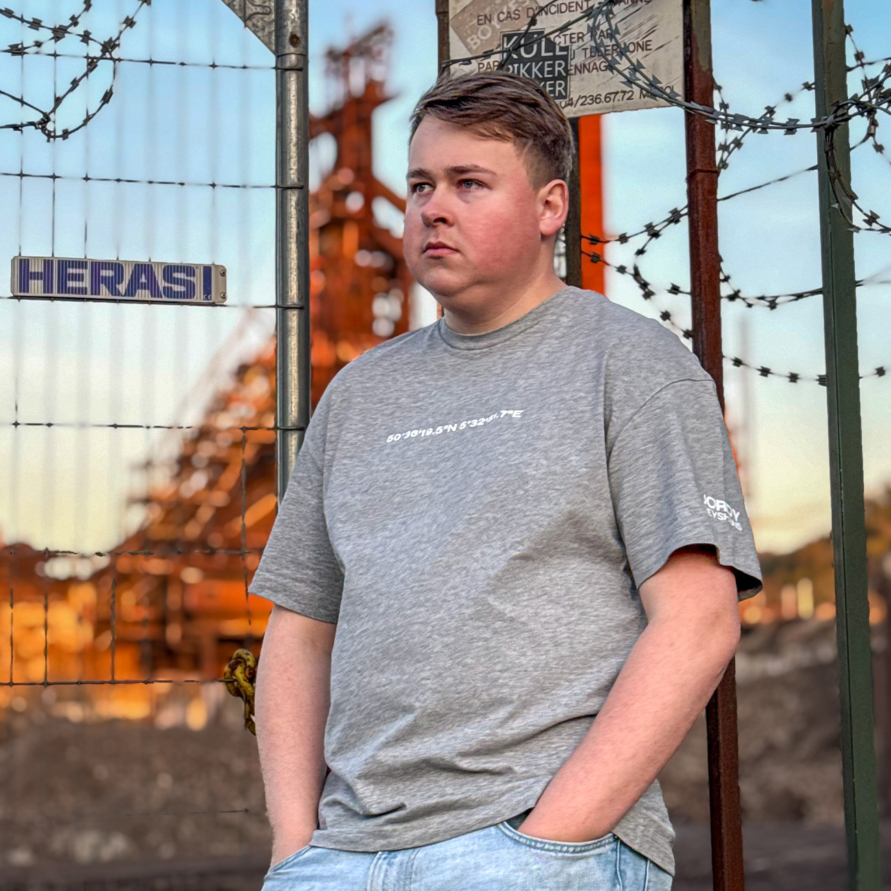 Jordy Reyskens HFB Tshirt Oversized | Gray - Image 2